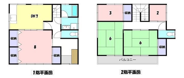山梨県甲府市東光寺2(一戸建)の賃貸物件の間取り