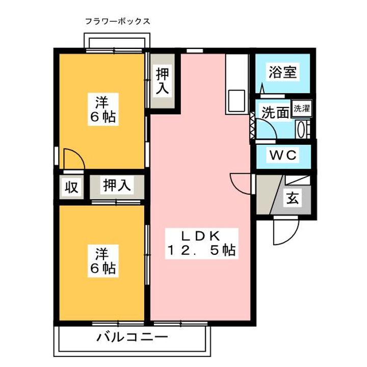 ビラージュ宮脇の間取り