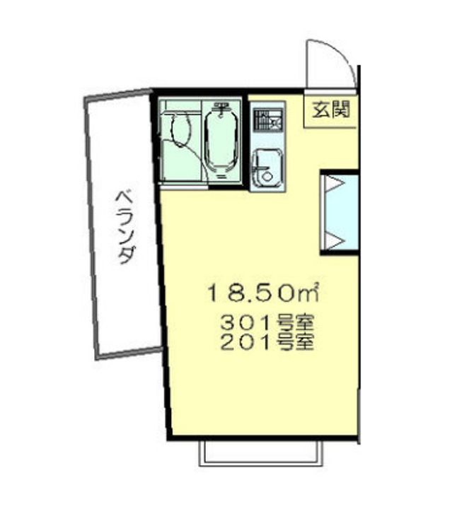 ワンズユース今寺の間取り
