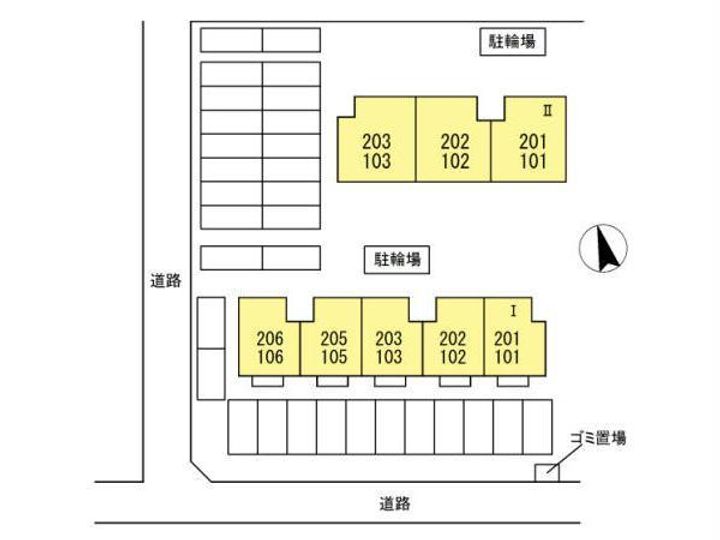 リバーサイド森町IIの地図