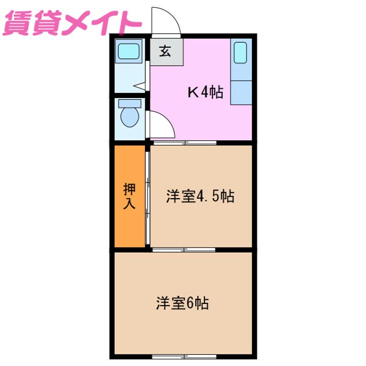 三鈴アパートの間取り