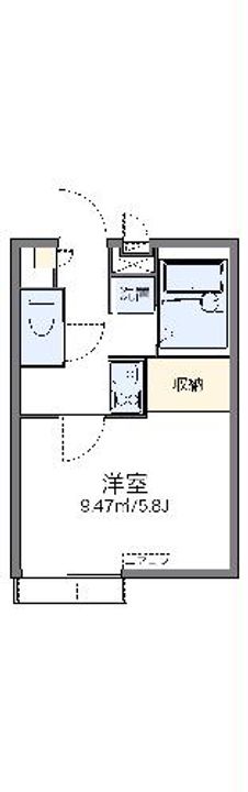 レオパレスベルサリーゼの間取り