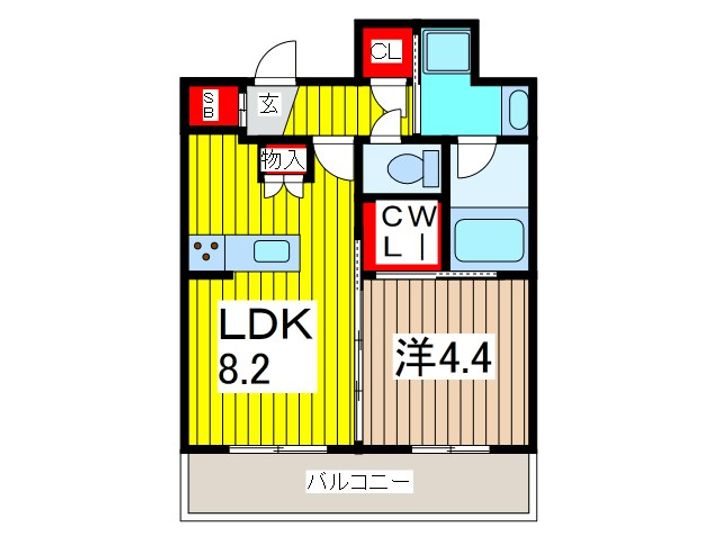 スタジオデン西川口の間取り