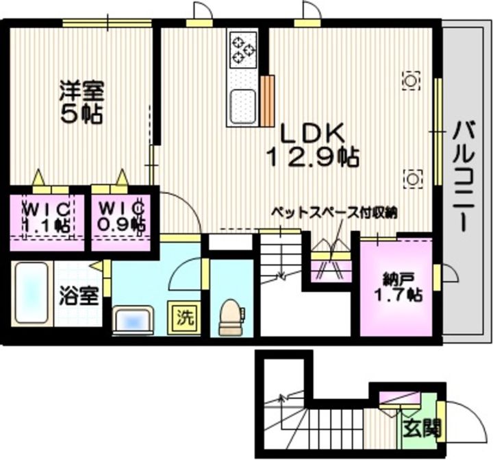 エマーサの間取り