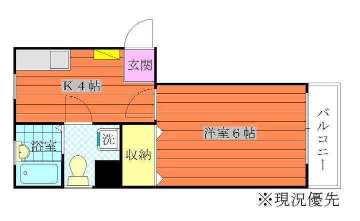 東京都江東区亀戸6(マンション)の賃貸物件の間取り