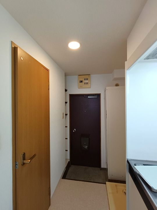 山豊ハイツの玄関