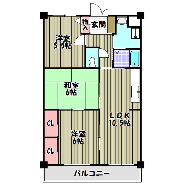 ファミーユ千代田の間取り