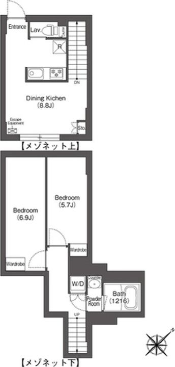 エスタート大井町フォレストの間取り