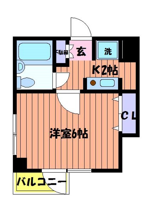 グレイシャス国立の間取り