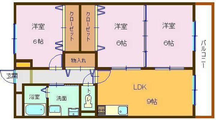 スカイマンションCの間取り