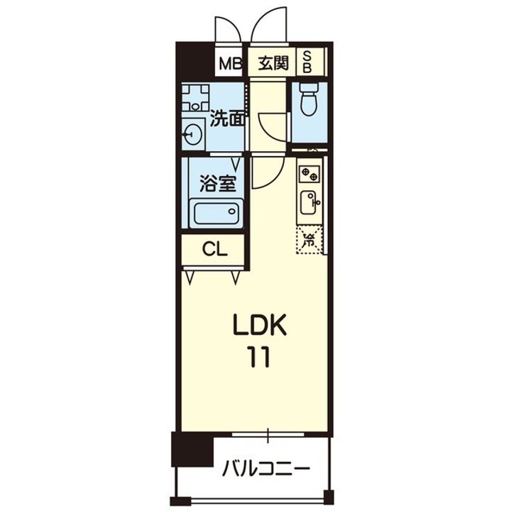 CHAINON内坪井の間取り
