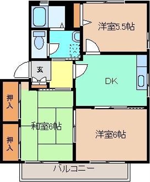 セゾンフローラ Bの間取り