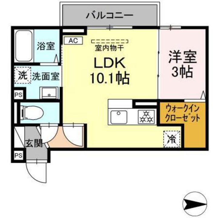 サンフィット B棟の間取り