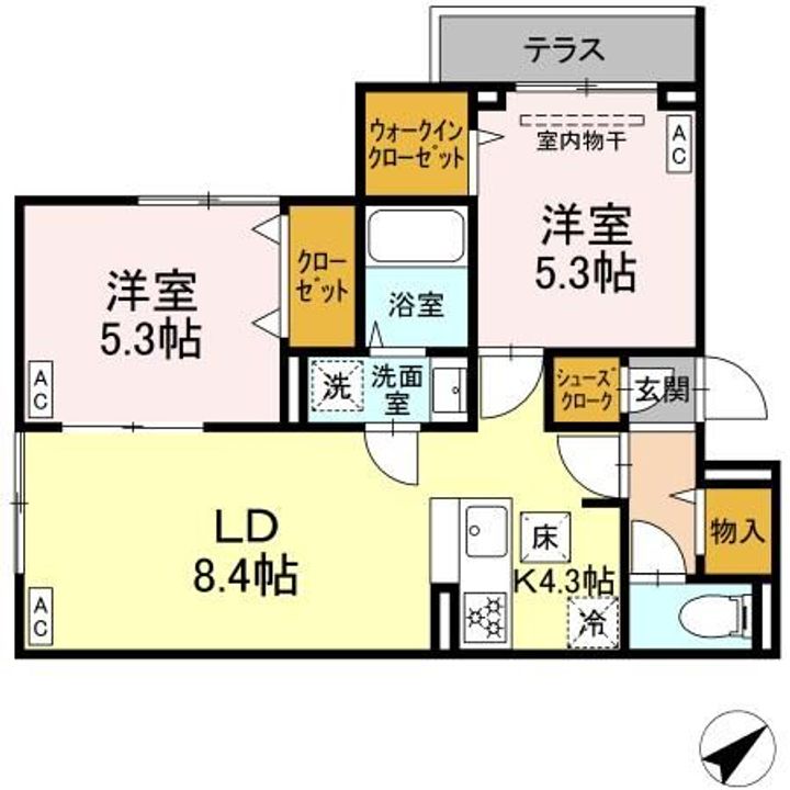 (仮)D-ROOM江戸川の間取り