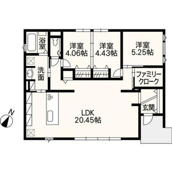 熊本県合志市幾久富(一戸建)の賃貸物件の間取り
