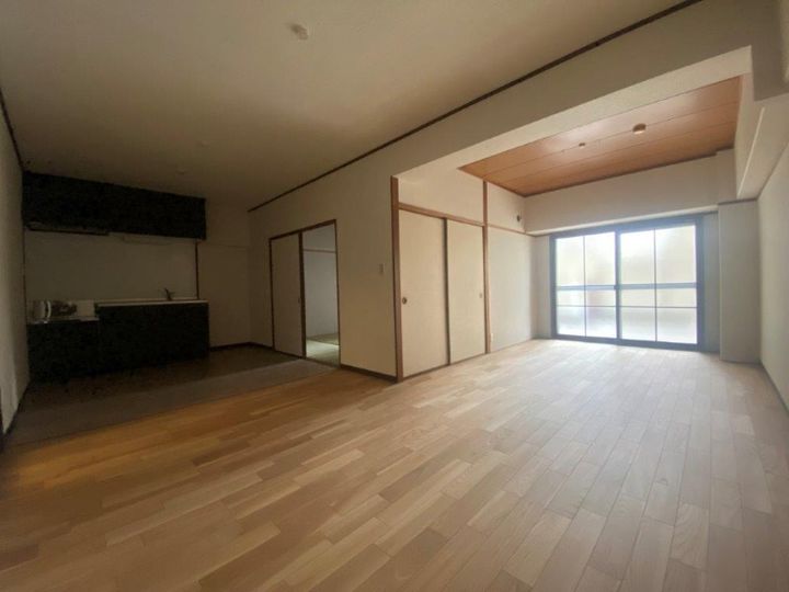 呉中央レックスマンションの居間