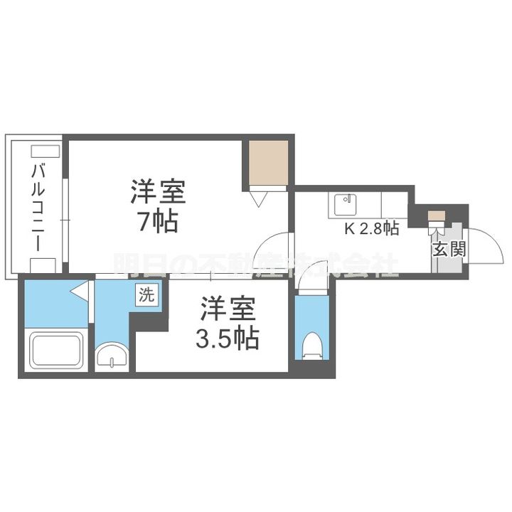 大阪府大阪市生野区鶴橋2(アパート)の賃貸物件の間取り