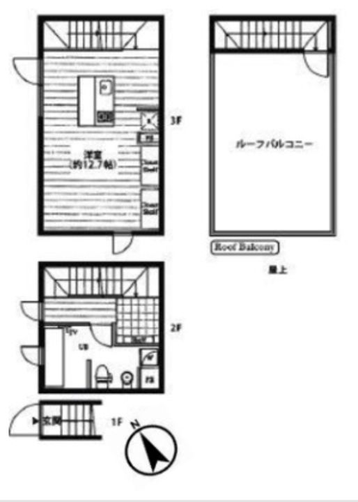東京都渋谷区神宮前2(一戸建)の賃貸物件の間取り
