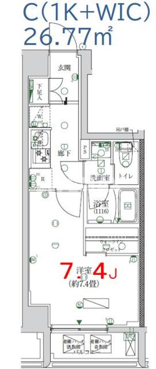 東京都墨田区押上3(マンション)の賃貸物件の間取り