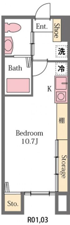 埼玉県比企郡川島町大字上伊草(アパート)の賃貸物件の間取り