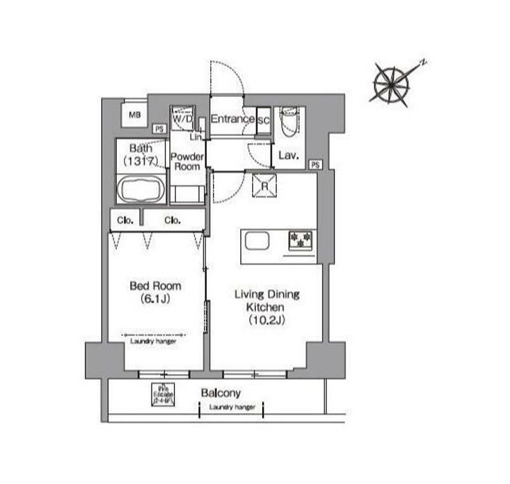 東京都墨田区向島5(マンション)の賃貸物件の間取り