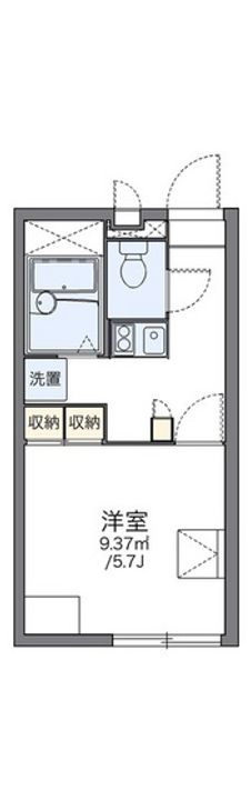 レオパレス谷万成の間取り