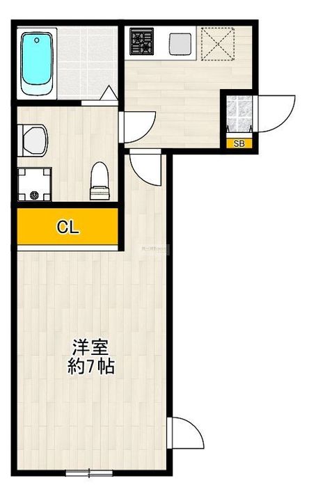 東京都大田区東蒲田1の賃貸アパートの間取り