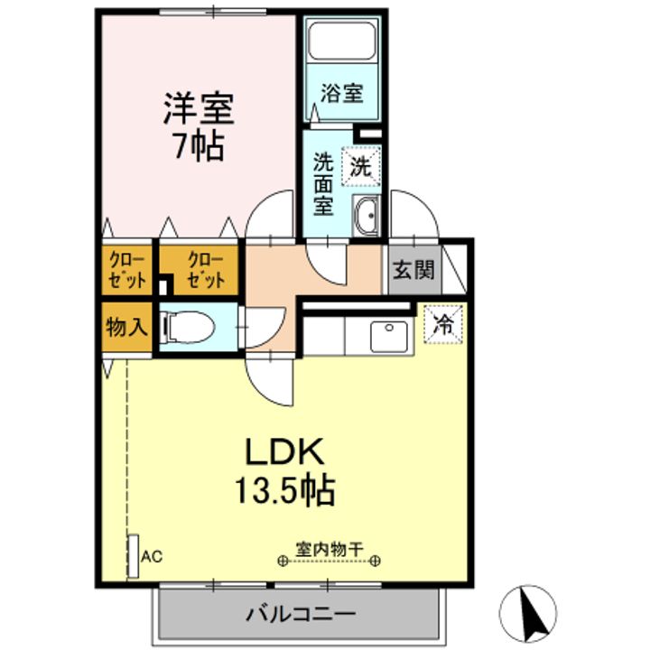 東京都日野市豊田4(アパート)の賃貸物件の間取り