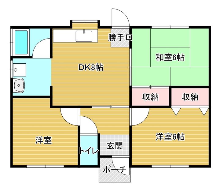 愛媛県西条市朔日市(一戸建)の賃貸物件の間取り