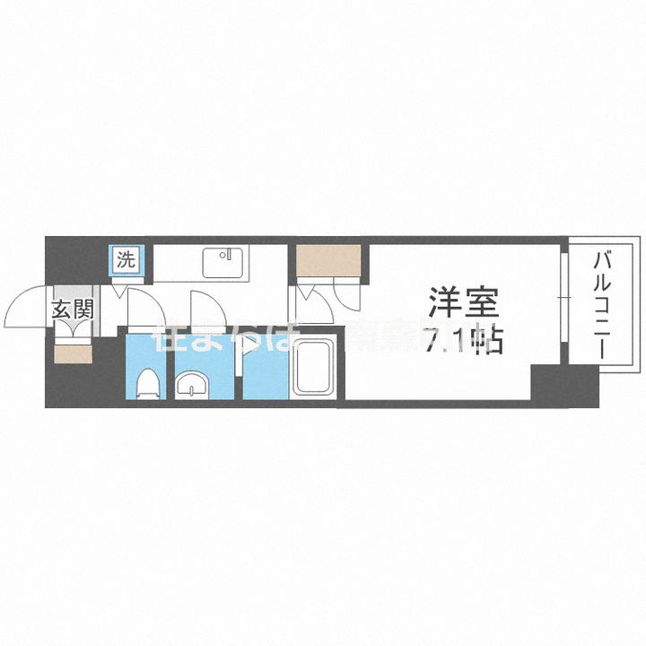 大阪府大阪市西区江之子島1(マンション)の賃貸物件の間取り