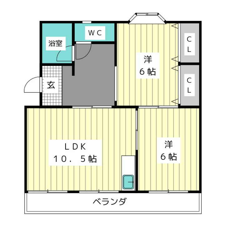 さくた中央ハイツの間取り