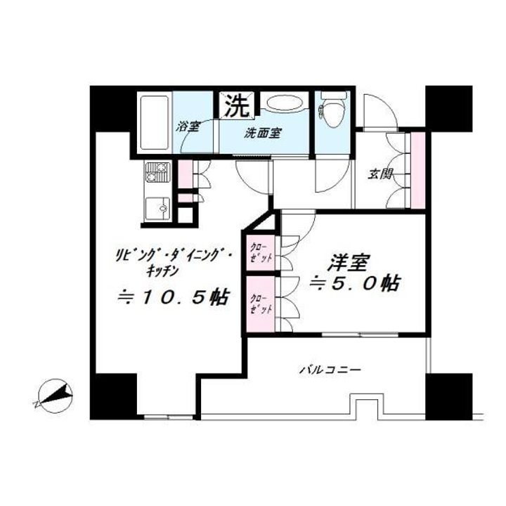 クレヴィアタワー大井町 THE RESIDENCEの間取り