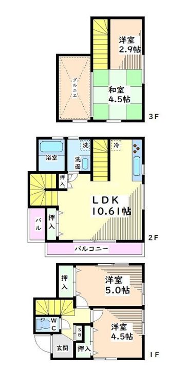 東京都昭島市朝日町4(一戸建)の賃貸物件の間取り