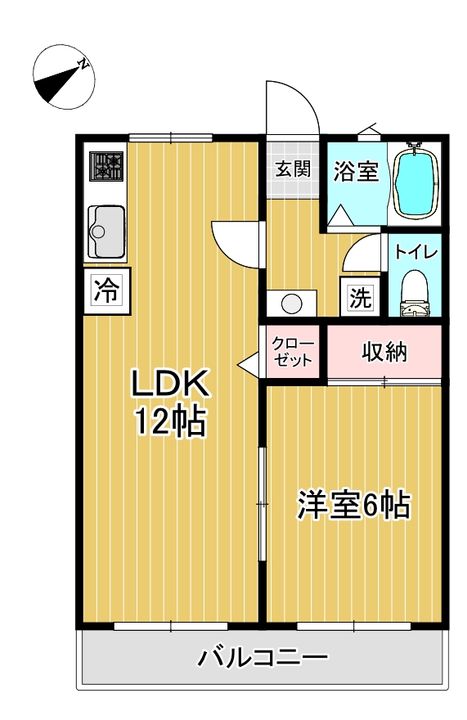 ハーモニー大田原西の間取り