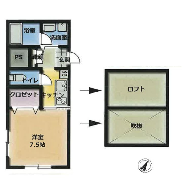 コーポアライの間取り