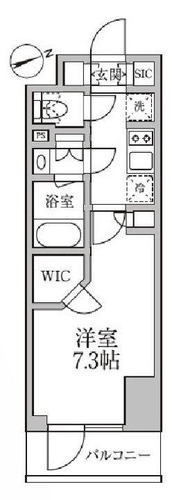 RESIDIA新御徒町II 【レジディア新御徒町2】の間取り