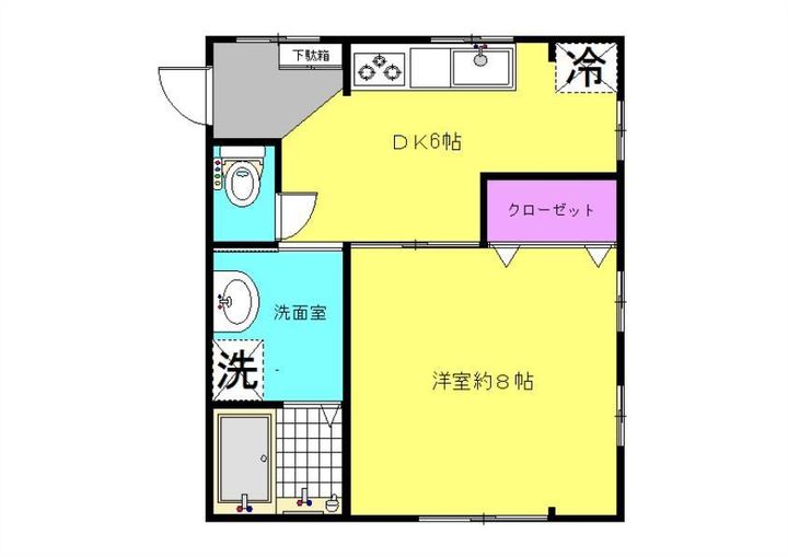 松本アパートの間取り