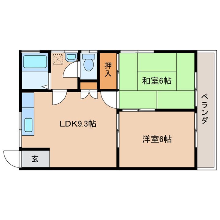 コーポグレイスの間取り