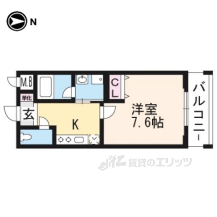 ベラジオ京都西院ウエストシティの間取り
