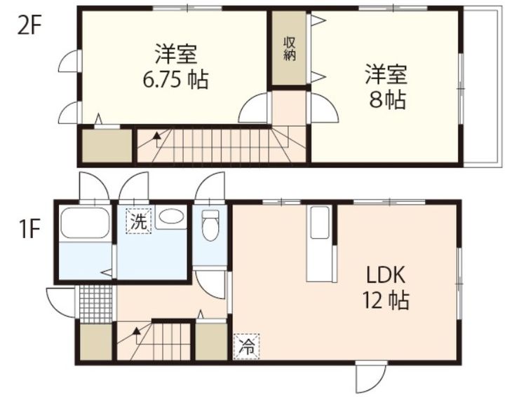 岡山県岡山市中区藤崎(一戸建)の賃貸物件の間取り