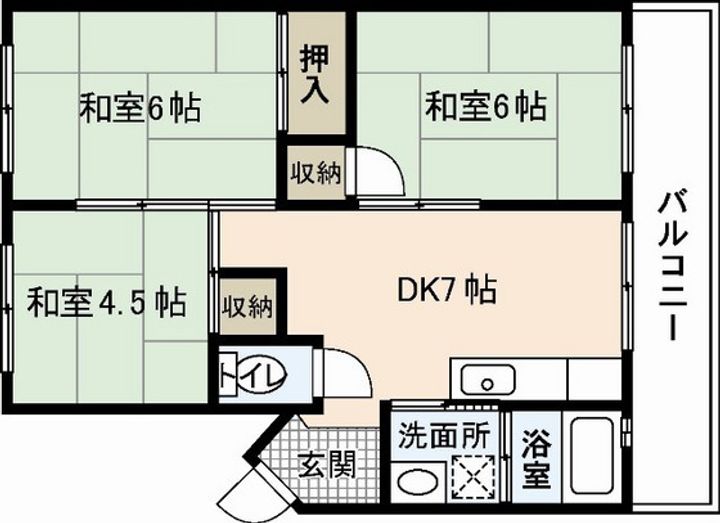 城元マンションの間取り