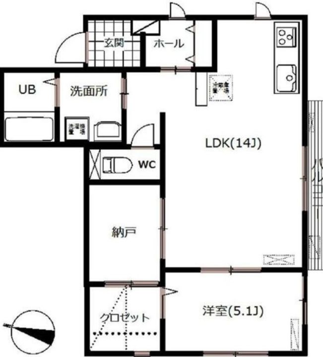 宮城県仙台市太白区金剛沢2(アパート)の賃貸物件の間取り