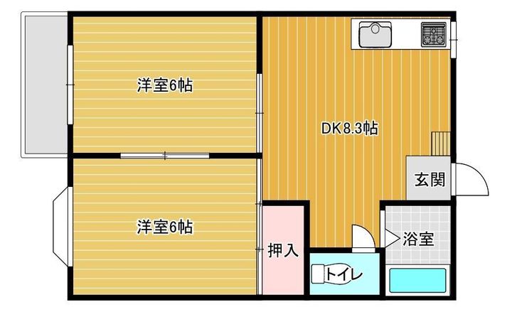 ハイツHARNの間取り