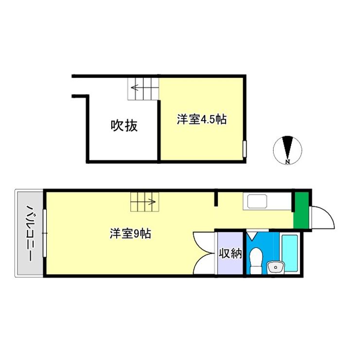 新堀ハイツ IIIの間取り
