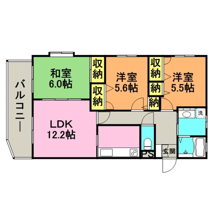 メゾンドール荒木の間取り