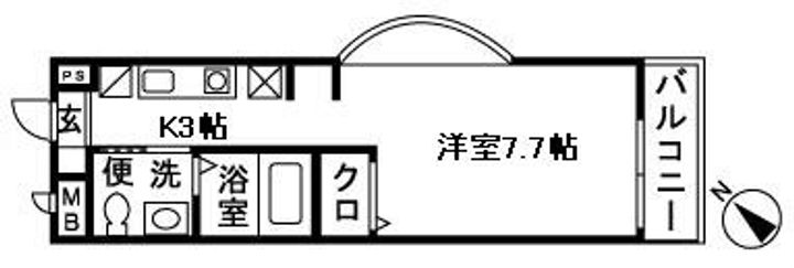 神奈川県藤沢市大庭(マンション)の賃貸物件の間取り