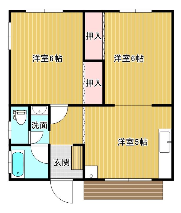 熊本県熊本市北区植木町岩野(一戸建)の賃貸物件の間取り