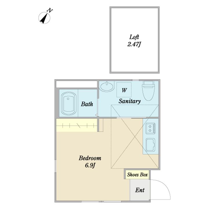 キャッツベル六実の間取り