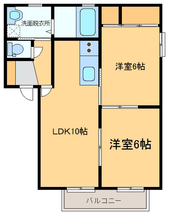 マルベリィB201の間取り