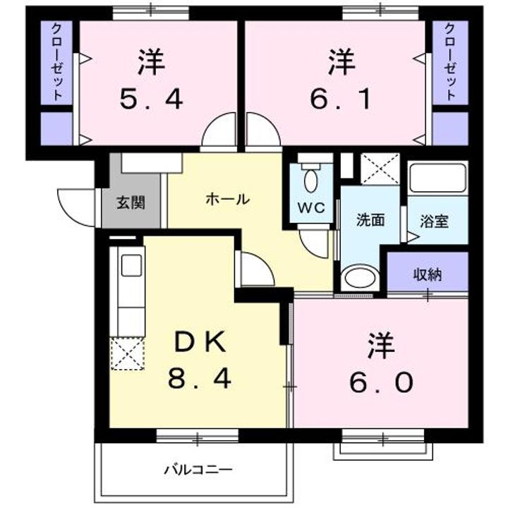アーバンサクライC棟の間取り